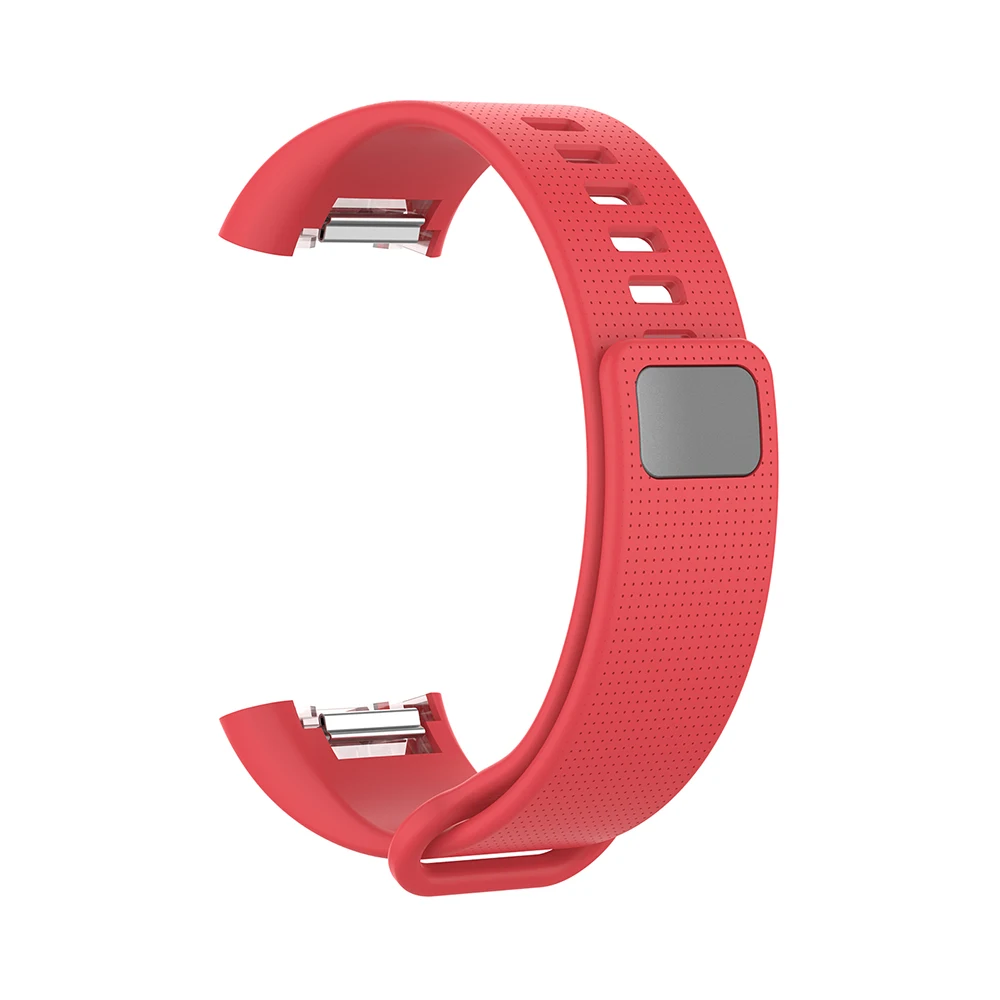 Сменный ремешок для часов Huami Amazfit COR Смарт часы с устройством слежения силиконовый браслет Прочный мягкий ремешок регулируемый ремень аксессуар - Цвет: red