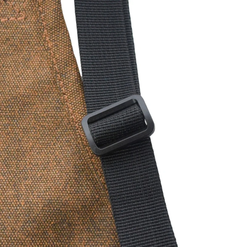 Canvas Apron For Men Women With Pocket Adjustable Back Straps Barbecue Picnic Tool Apron Heavy Duty Work Apron