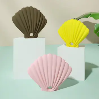 

Creative Students Portable Shell Shaped Silicone Face Cover Holder Bag Storage Pouch