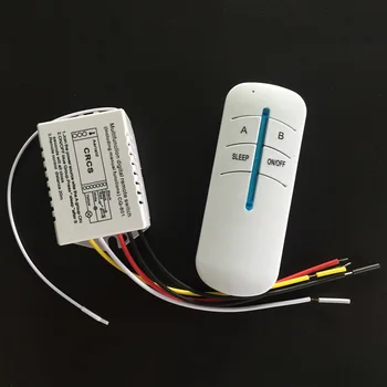 

220V Household Remote Control On Off 2 Ways Light Durable Smart Home Practical Wireless Switch