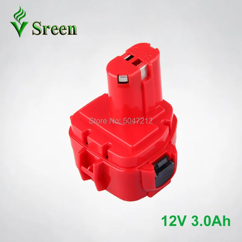 

For Makita 3000mAh 12V NI-MH Power Tool Rechargeable Battery Packs Replacement 1200 1201 1222 1220 1233SA 1235 PA12 Battery