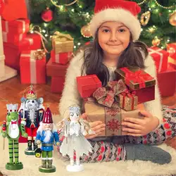 Waasoscon 4 шт деревянная окрашенная Рождественская кукла украшения детский подарок игрушки для Рождественского украшения