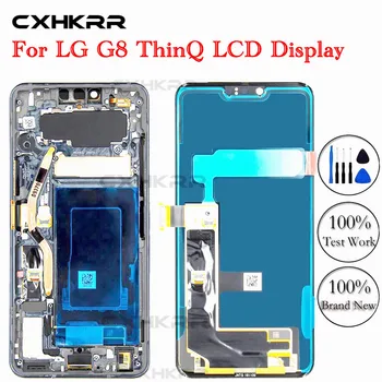 

For LG G8 LCD LCD display Touch Screen Digitizer assembly G820UMB LMG820UM0 G820 with frame For LG G8 ThinQ screen