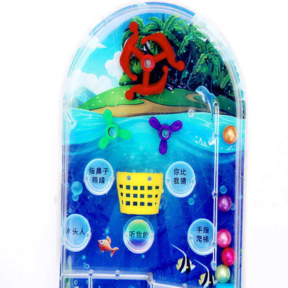 Игрушка в подарок пинбол игрушка игры машина для детской вечеринки Мини мультфильм сложные цели Пан стрельба шары Обучающие случайный цвет
