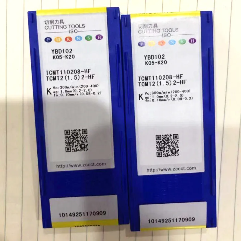 

10PCS TCMT110208-HF YBD102 CNC Machine Cutting Tool TCMT 110208 Turning Milling Tool 100% Original CNC Blade
