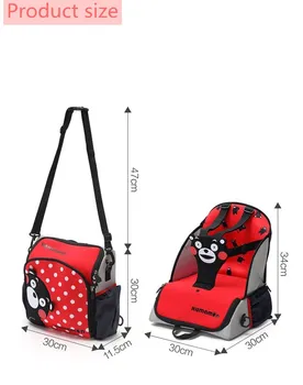 

Small yelning chair bag portable Mommy bag folding dining chair multifunctionalow duck dil Backpack Strong load-bearing frame,