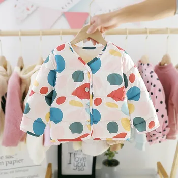 

Autumn Winter Girls Baby Cartoon Fruit Print Jackets Outerwear Kids Cardigans Boys Casual Coat casaco