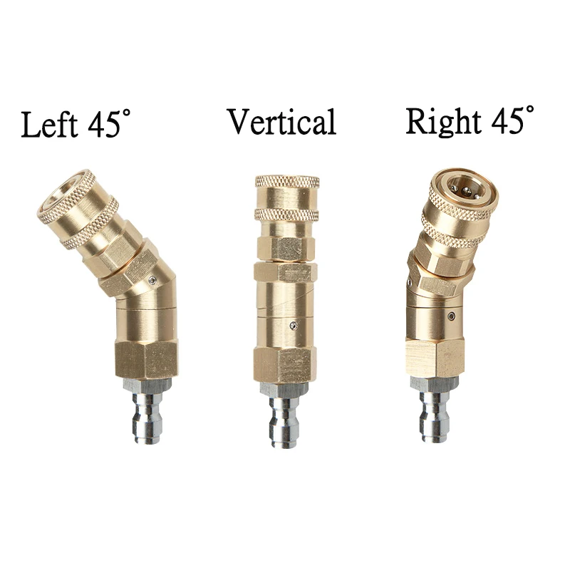 БЫСТРОРАЗЪЕМНАЯ Поворотная муфта для распылителя Мойки под давлением, очистка труднодоступных мест, вращение 1/" QC 3600PSI 360 °