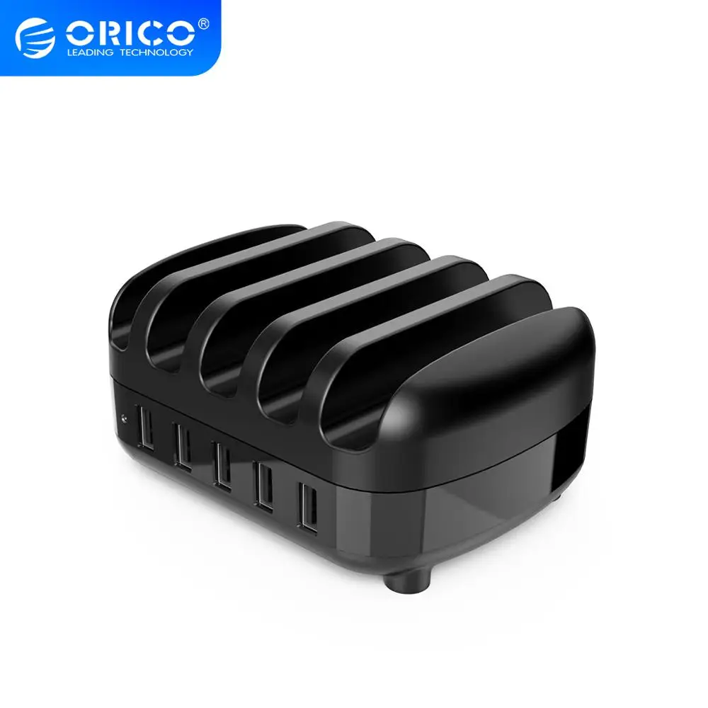 ORICO 5 портов USB Зарядное устройство Док станция с держателем для телефона или