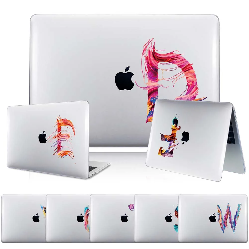 

Hard Laptop Case for Apple MacBook Air 11 13"/Pro 13 15"(retina)/Pro 13 15"(touch Bar)/Pro 16"/Macbook 12" with Letter Series
