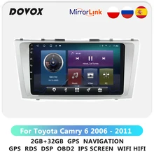 

Unit For Toyota Camry 6 XV 40 50 2006 - 2011 Android GPS Car Radio Multimedia Video Player Navigation RDS DSP Wifi 4G 2 Din 2din
