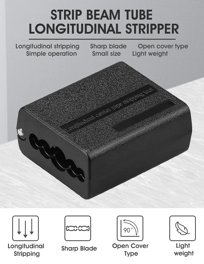 

Optical Jacket Shell Stripper 4.5-11mm Longitudinal Fiber Optic Tool Beam Tube Slitter