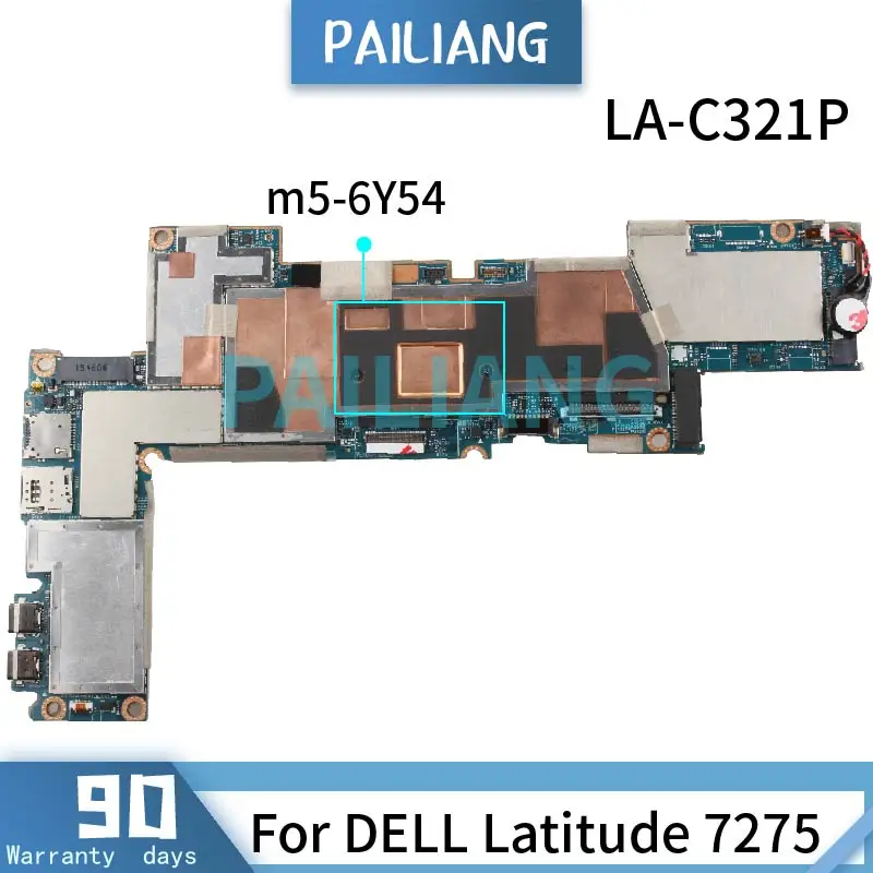 

LA-C321P Laptop motherboard For DELL Latitude 7275 9250 M5-6Y54 Notebook Mainboard CN-0P98DK 0P98DK P98DK 06M6CR SR2EM 4GB 8GB