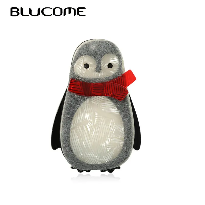 Penguin with Scarf Flashing Body Light Lapel Pins 