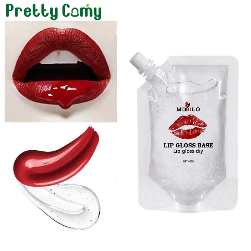 40ml/100ml/200ml Clear Lip Gloss Base Oil Non-Stick DIY Raw Material Gel For Lip Gloss Lip Gloss Base Handmade Lipstick
