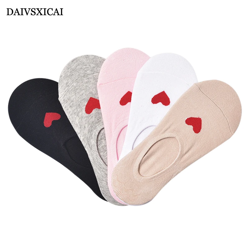 5 пара/лот = 10 шт., летние неглубокие невидимые носки, женские низкие Нескользящие короткие носки из силикона, модные женские носки