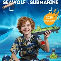 Multifunctional Underwater Simulate RC Submarine Model 6CH Waterproof Auto Cooling Battle Electric Remote Control Submarine Boat 1