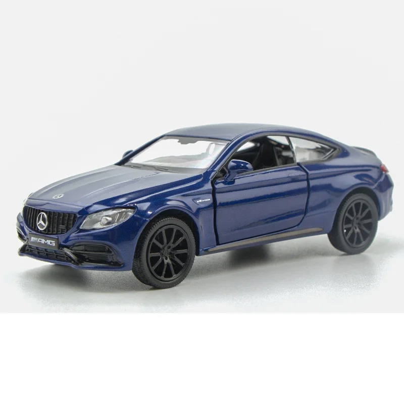 Точная имитация эксклюзивный Diecasts& Toy Vehicles: RMZ city автомобильный Стайлинг C63 S AMG Coupe 1:36 литая под давлением модель оттяните назад Автомобили