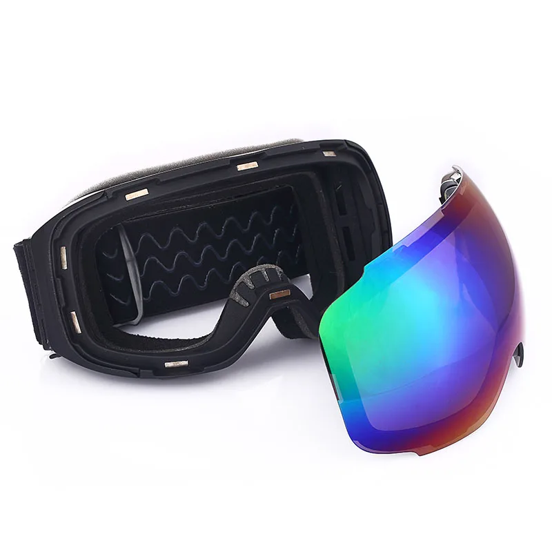 Лыжные очки для снежной погоды с защитой UV400 двухслойные линзы противотуманные