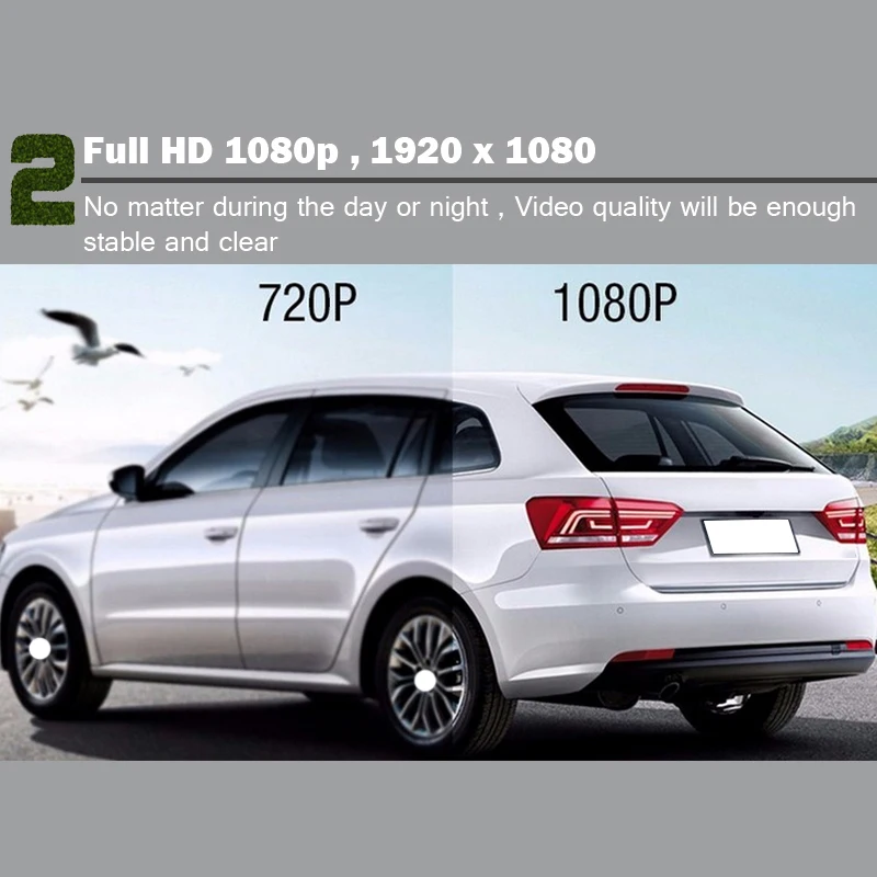 1080P Full Hd 2," Lcd рекордер вождения 170 градусов Автомобильный видеорегистратор приборная панель камера двойной объектив Спринт камера с задней камерой