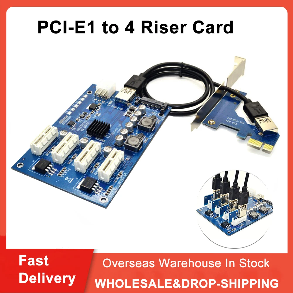 Комплект расширения PCI-E X1 на 4PCI-E X16 с 1 4 порта PCI Express хаб мультипликатора
