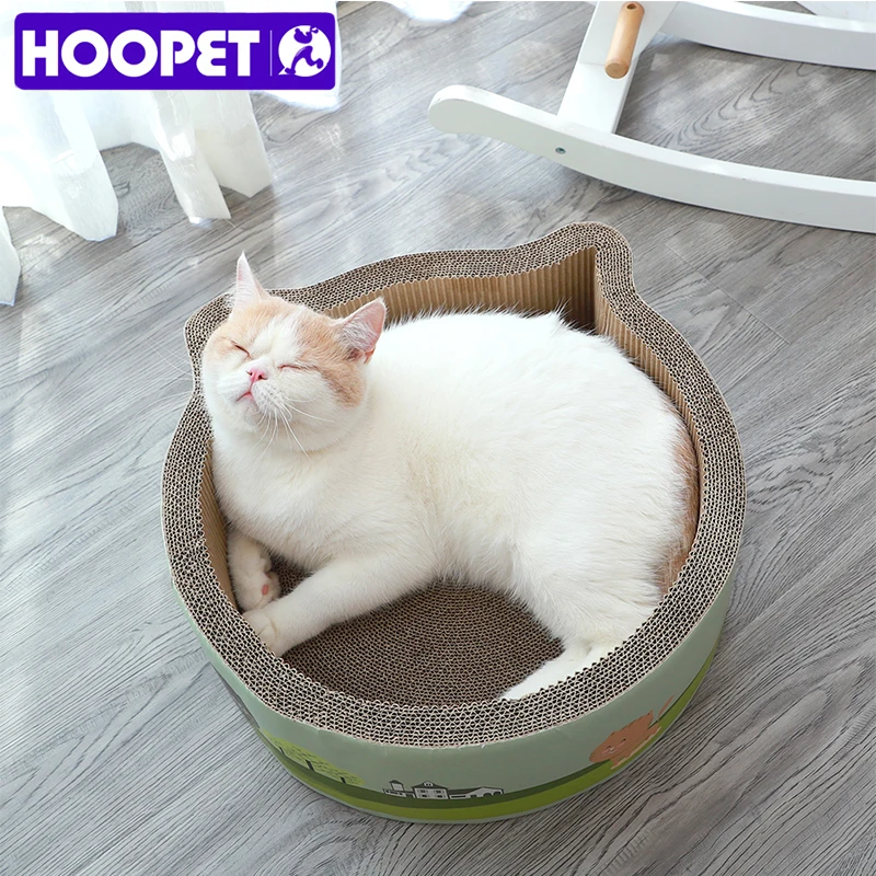HOOPET гофрированный бумажный кошачий скребок для котенка, когтеточки для кошек, коврик для кошек, игрушки для домашних животных, аксессуары для игр