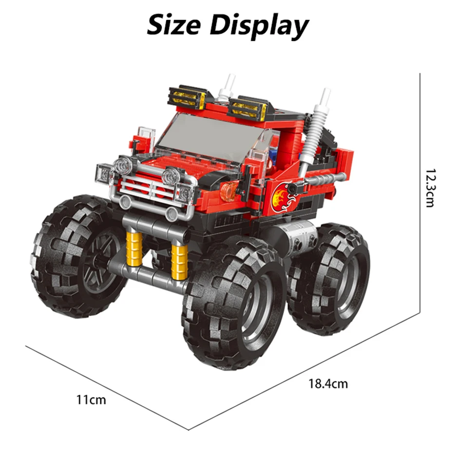XINGBAO-03025-TECHNIC-Car-Series-Super-Big-Foot-Car-Building-Blocks-Bricks-Off-Road-Truck-Model (5)