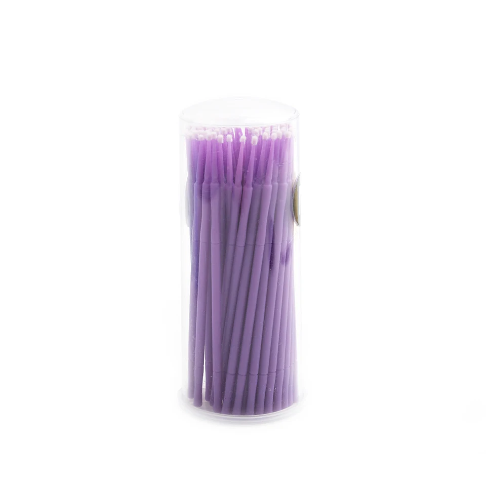 100 Purple in Bottle Новинка 100 шт., одноразовая микро-прочная тушь для ресниц для макияжа, палочка, аппликатор, кисти, инструменты для удаления ресниц - Цвет: 100 Purple in Bottle