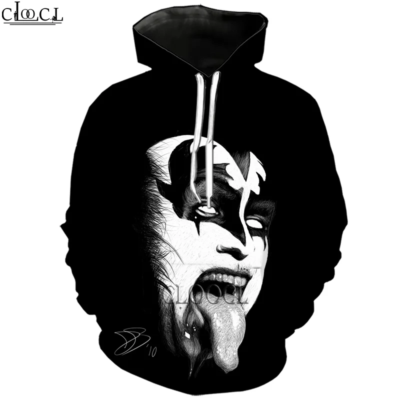 

HX Rock Singer KISS Band Hoodie Men Women Autumn Hoody 3D Print Fashion Harajuku Casual Hooded Tracksuit Drop Shipping