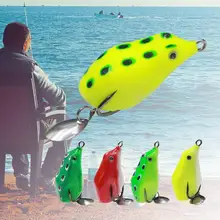 

Lure Frogs Baits 3D Appearance Portable Double Hook Colorful Mini Frogs Lure Fishing Baits for Outdoor