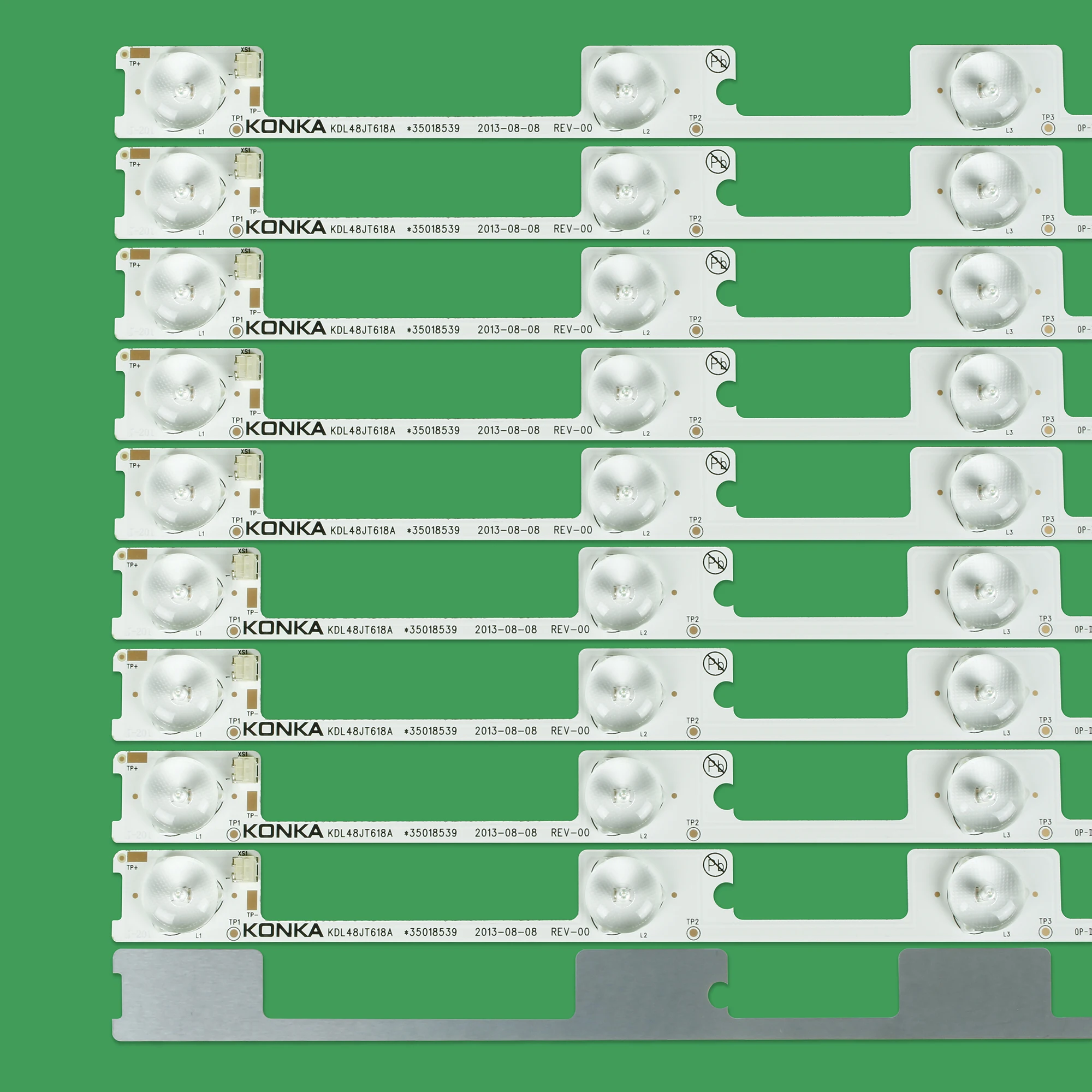 NEW 10pcs x 6v LED Bar TV Backlight Strips for Konka KDL48JT618A KDL48JT618U 258YTK Panel 35018539 6-LEDs 442mm 48'' TV Backlit