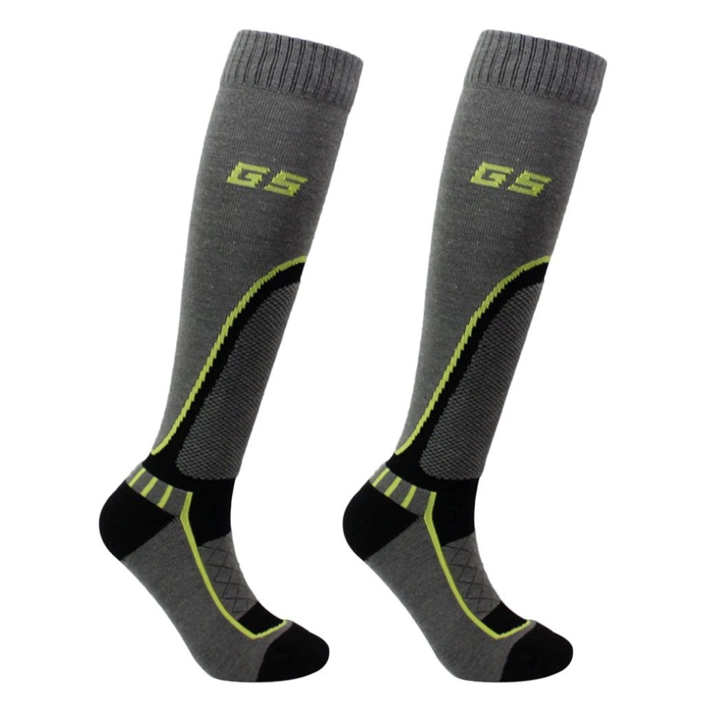 Adult Child Wool Blend Holding Winter Warm Ski Snow Stretchy Long Socks Winter Ski Socks