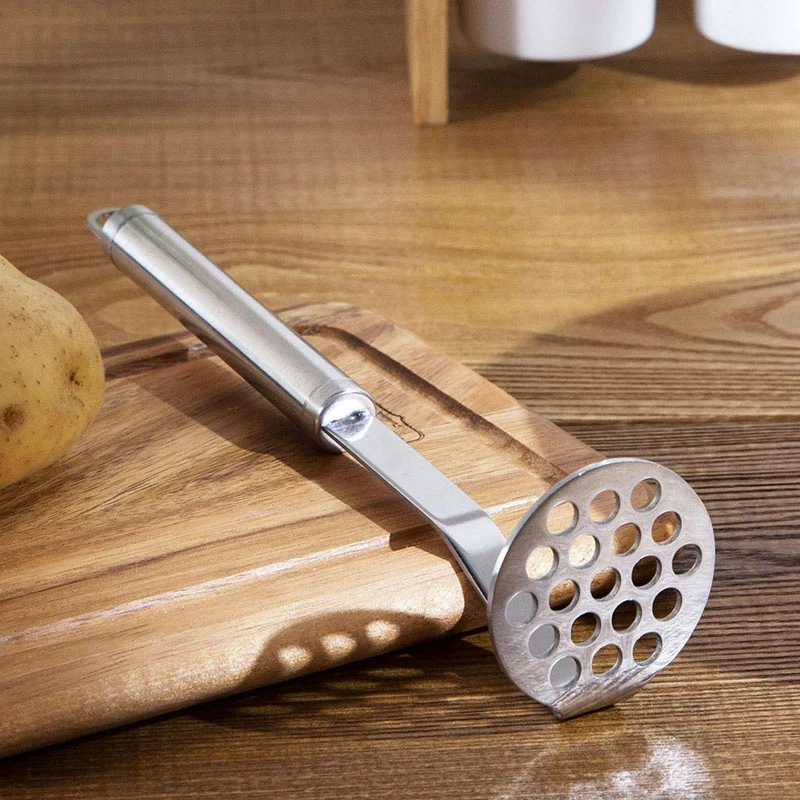 Практичная ручка трубки Толкушка из нержавеющей стали пюре приспособление для сада давление грязи кухонная утварь