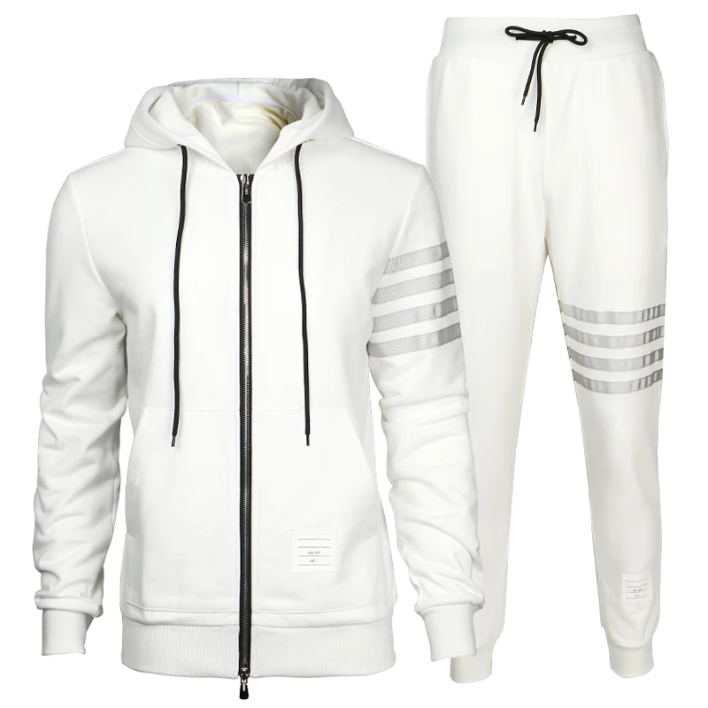 2020 Men's Zipper Hoodies Casual Set Man Tracksuits With Mercerized Cotton Material THOM Clothing Brown Male Big Size 110KG 2020 Men's Zipper Hoodies Casual Set Man Tracksuits With Mercerized Cotton Material THOM Clothing Brown Male Big Size 110KG