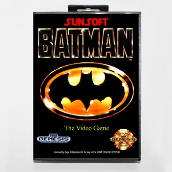 

Batman 16bit MD Game Card For Sega Mega Drive/ Genesis with Retail Box