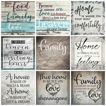 

Huacan 5d DIY Diamond Painting Letter Full Drill Square Diamond Art Embroidery Cross Stitch Love Handicraft Home Decor