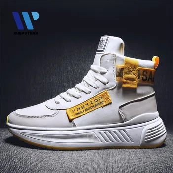 

Man Fashion Winter Sneakers For Men Brand High Top Shoes Casual Shoes Vulcanize Adult Male Non-slip Keep Warm Leisure Shoes