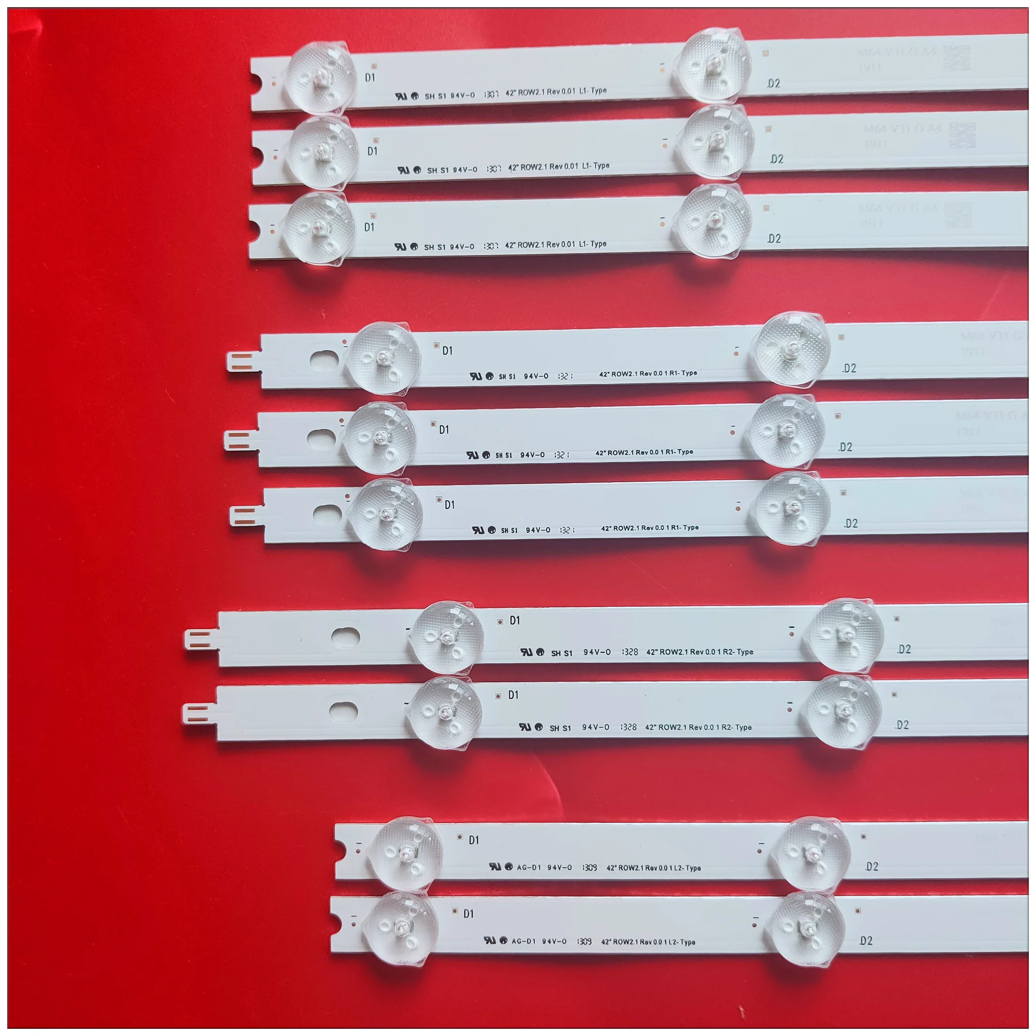 Светодиодная лента для подсветки LG 42LA620S 42LN570S 42LN5400 42LN5700 6916L 1214A 1215A 1216A