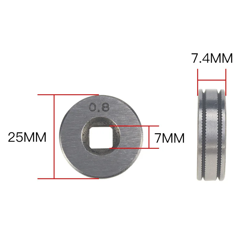 Line Wire Feed Roller Drive Stainless Steel Feeder 0.6/0.8 and 0.8/1.0 Soldering Parts Welding Wire Feeding Roll ► Photo 3/6