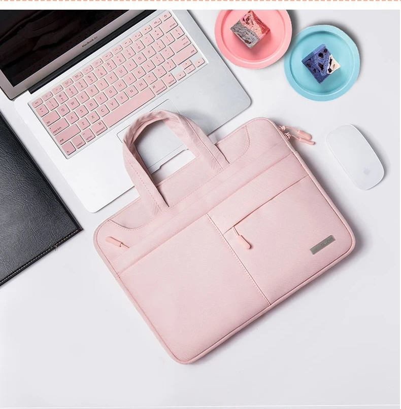 Модная сумка для ноутбука для женщин, 12, 13, 14, 15, 15,6 дюймов для MacBook Xiaomi air pro retina 13,3 сумка с ремешком для ноутбука сумка для переноски