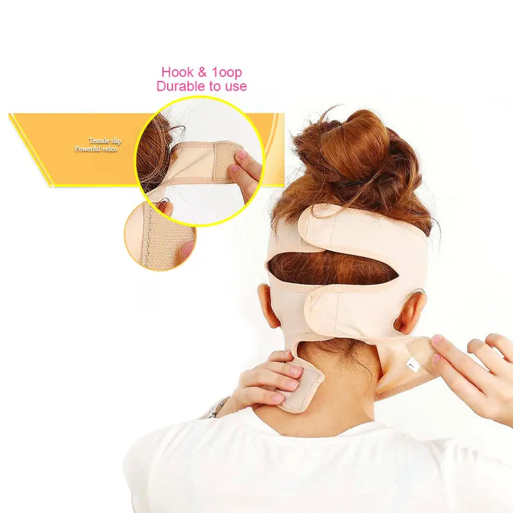 Двойная полоска для лица и подбородка для коррекции контура лица маска для подтягивания кожи лица подтягивание лица маска на щеки ремень безопасности формы и подъема уменьшает