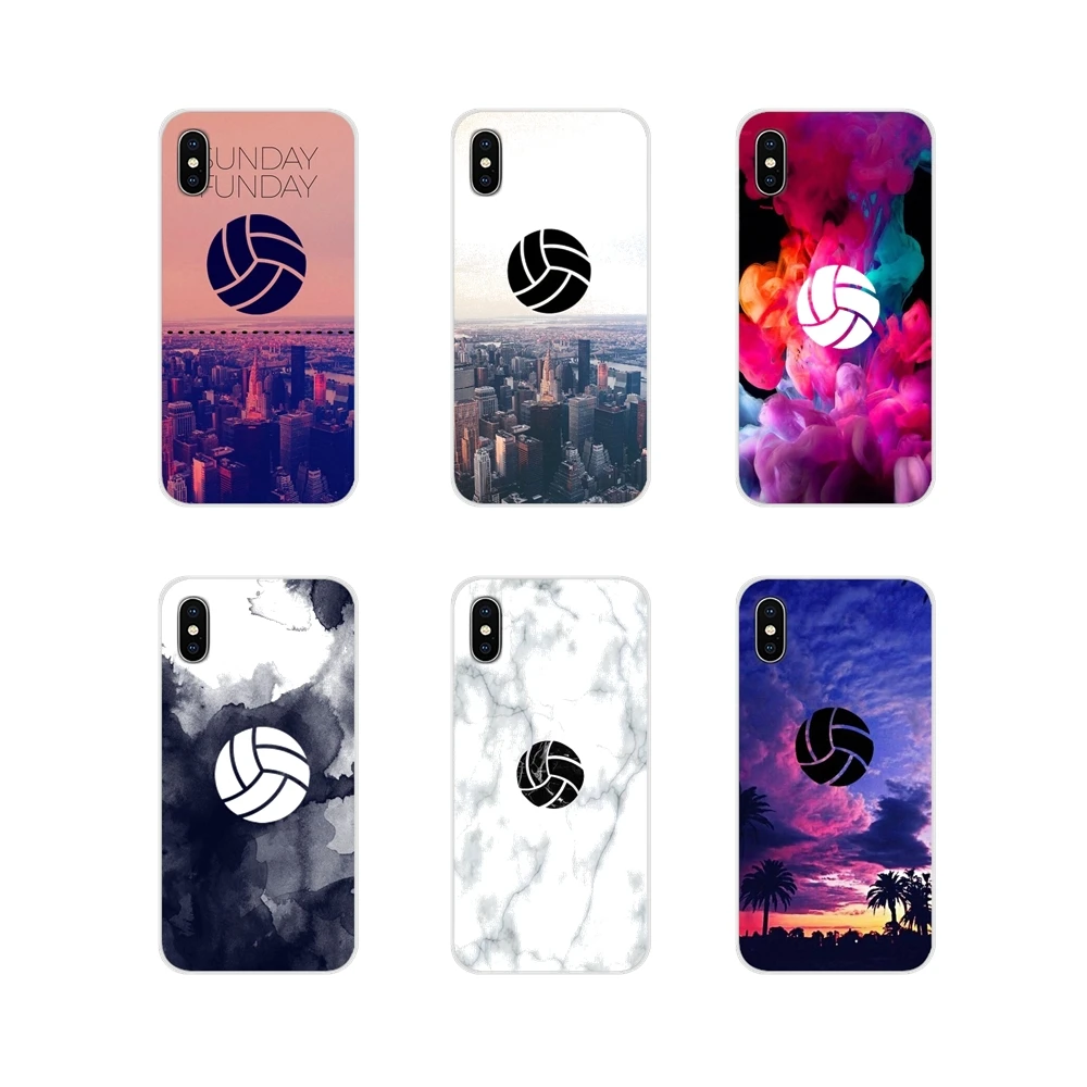 For Sony Xperia Z Z1 Z2 Z3 Z5 compact M2 M4 M5 E3 T3 XA Huawei Mate 7 8 Y3II Mobile Phone Case Cover Sunset Glow Play Volleyball | Мобильные