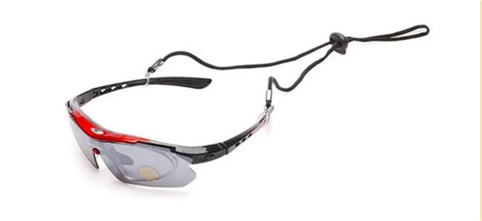 5 Lens Cycling Glasses Night vision Eyewear Change Lens Glasses Fishing Hiking Mountain Bike Bicycle Riding Sports Goggle Set
