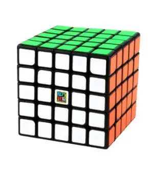 MFJS Meilong 5X5 Stickerless speed cube Moyu Mofang Jiaoshi 5X5X5 волшебный куб - Цвет: Black