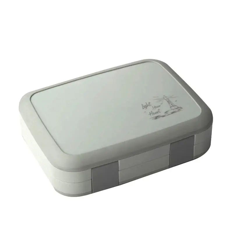Портативный Ланч-бокс для микроволновки сетки Bento Box для школьников дети столовая посуда коробки контейнера для хранения еды