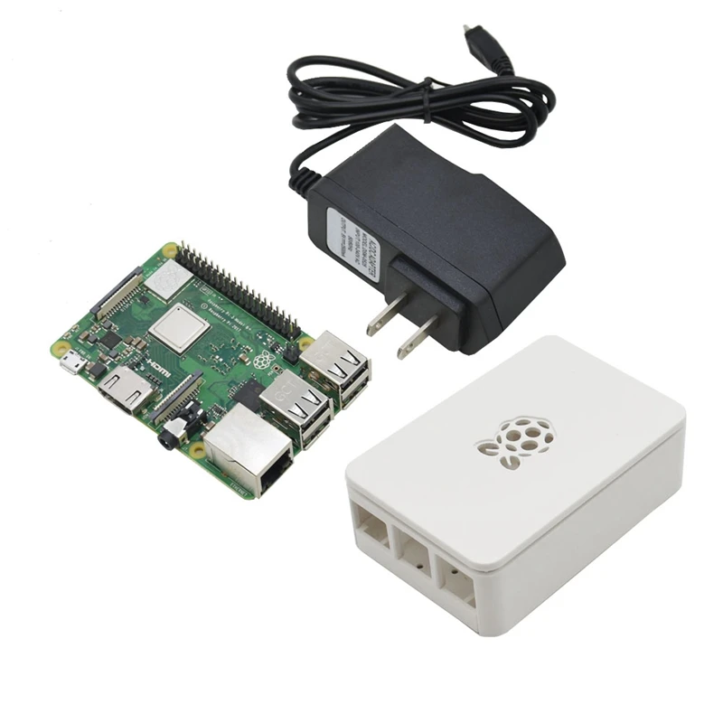 Для Raspberry Pi 3 Model B+(плюс) плата+ Abs чехол+ 5 В 2.5A адаптер питания с Wifi и комплект Bluetooth Us Plug