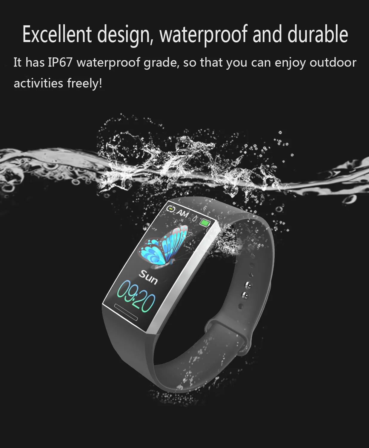 ONEMIX Smart Bracelet Waterproof Accurate Step Counting Sports Pedometer Wireless Bluetooth Link Fitness Watch Sports pedometer