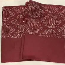 Африканская мода в нигерийском стиле aso oke геле с вышивкой бисером камнями высокого качественные шарфы ткань 2 шт/комплект для женщин