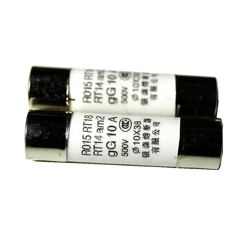 5 Fusibili Ceramici Cilindrici 3A 10x38mm 380V - RO15 RT14 RT18 - Link 3 Amp