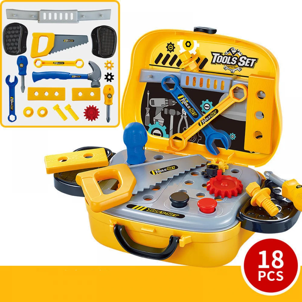 Kids Toolbox Kit Educational Toys Simulation Repair Tools Toys Drill Plastic Game Learning Engineering Puzzle Gifts For Boy